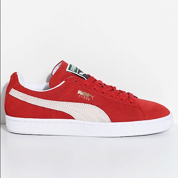 Red Puma Suede Classics Size 6.5 - Picture 2 of 3